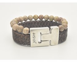 Josh-24966-Armband-Taupe-Heren-21,5cm
