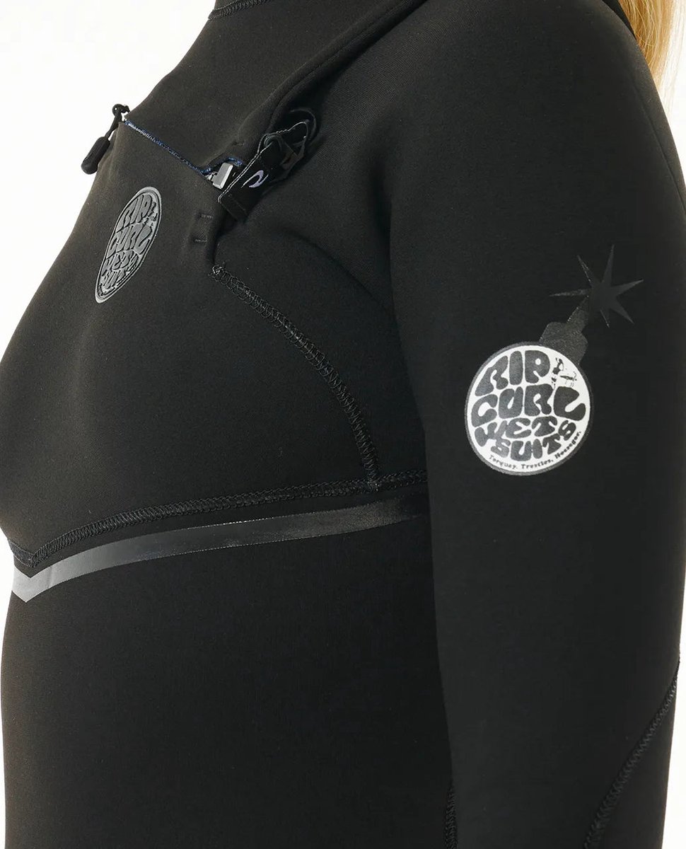 Rip Curl Wmns Ebomb 4/3mm Front Zip - Black