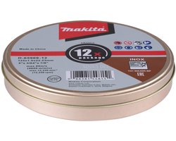 Makita D-65969-12 Doorslijpschijf 125x22,23x1,0mm RVS VE=12