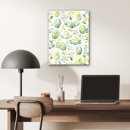 Tableau aluminium 30x40 cm - Décoration murale métal - Motif - Vert - Oeufs - Décoration murale métal salon - Décoration industrielle - Photo sur dibond - Accessoires industriels chambre