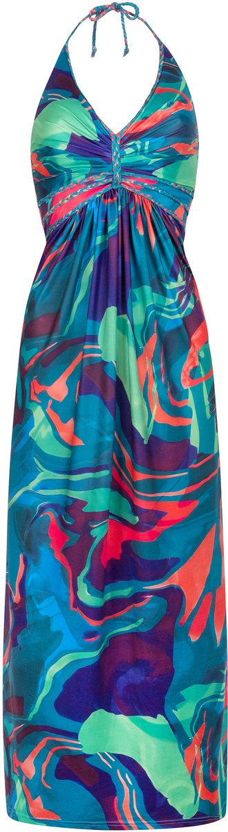 Chic by Lirette - Halter jurk Sorobon - Deep Turquoise - M