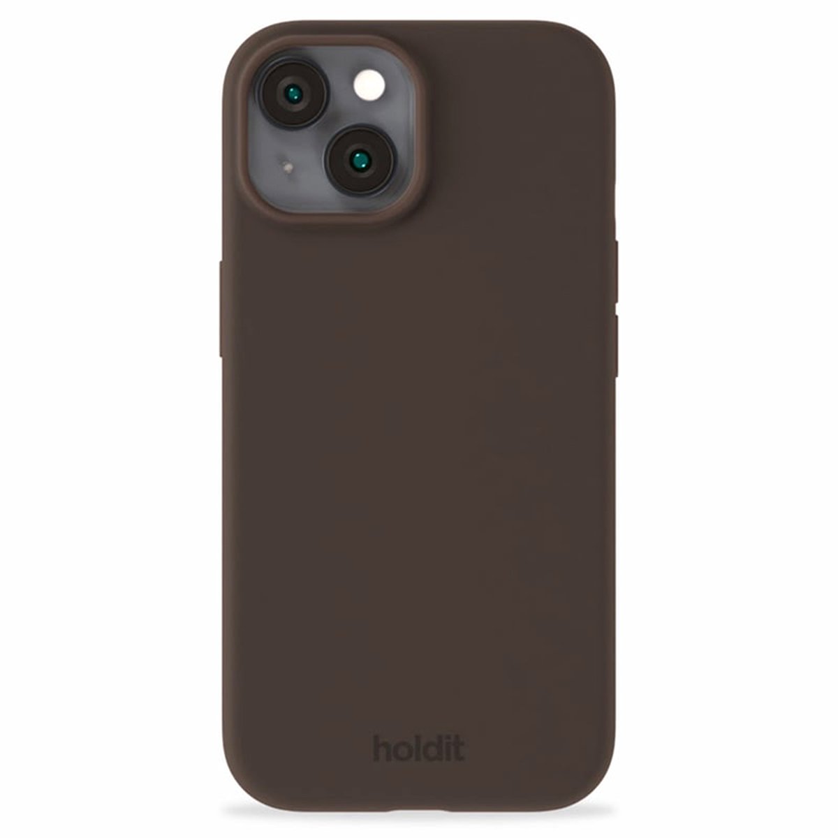 Holdit Silicone Case geschikt voor Apple iPhone 15 - Chocolate