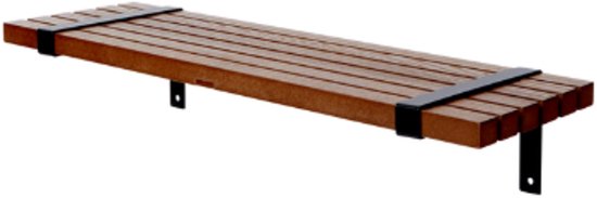 Étagère murale en bois - Étagère murale bois - Intérieur - Marron - 50 x 15,5 x 10 cm