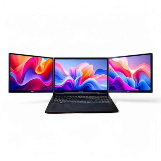 Draagbare Monitor - Portable Monitor - 14 Inch Full HD Triple Screen ...