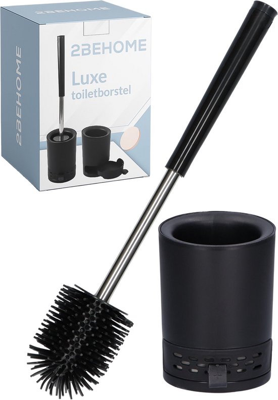 2BEHOME WC Borstel - Zwart