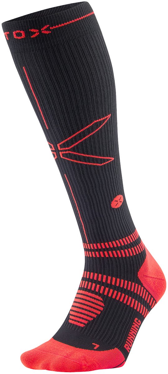 STOX Energy Socks Hardloopsokken Heren - Compressiekousen - Compressie Sokken Hardlopen - Sportsokken Marine Blauw - Maat L: 43-47 - 1 Paar