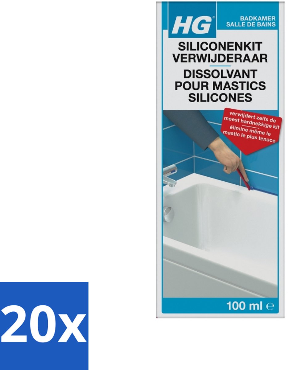 HG Siliconenkit Verwijderaar 100 ml - Bulkverpakking - 20 stuks