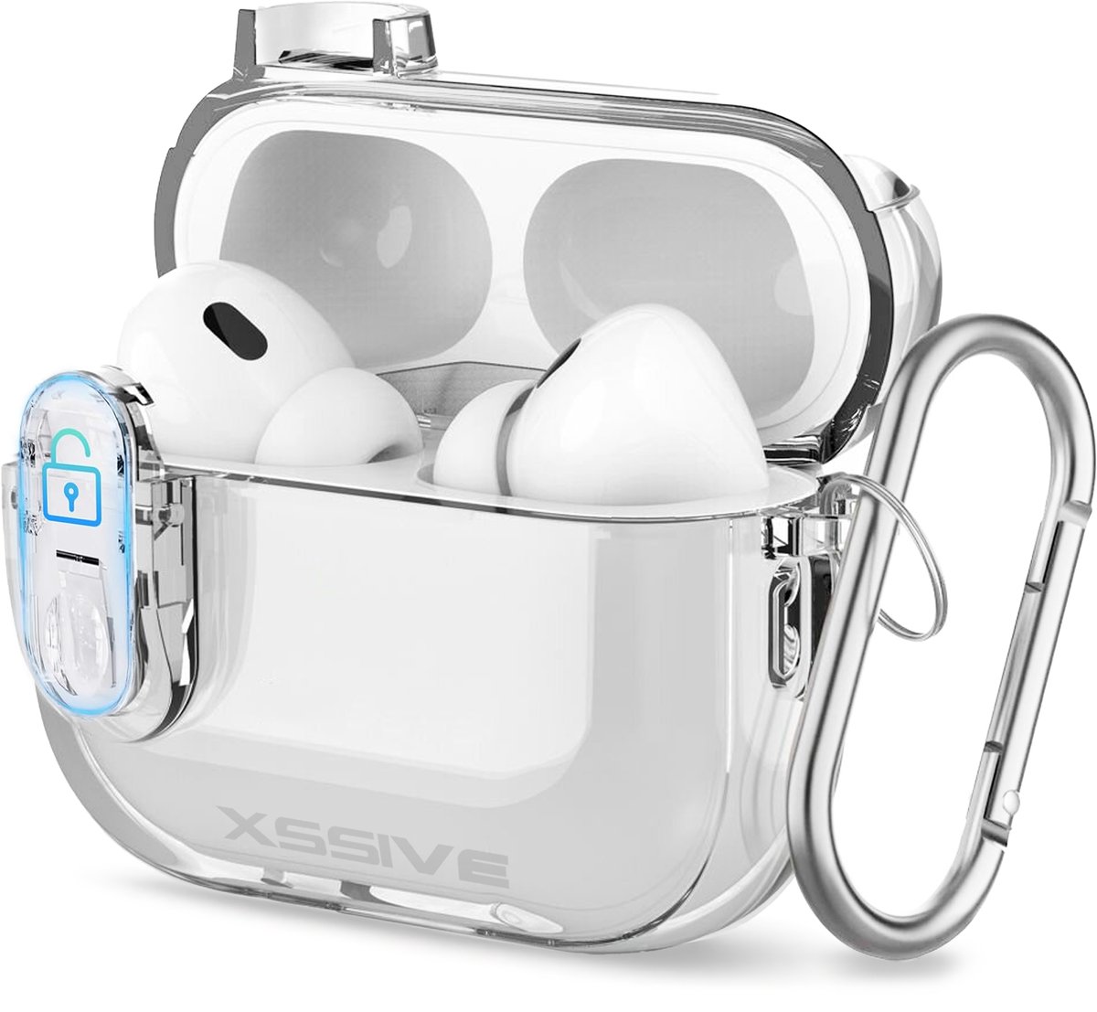 Xssive Hardcase – Transparant Hoesje – Geschikt voor Apple AirPods Pro 1 & 2
