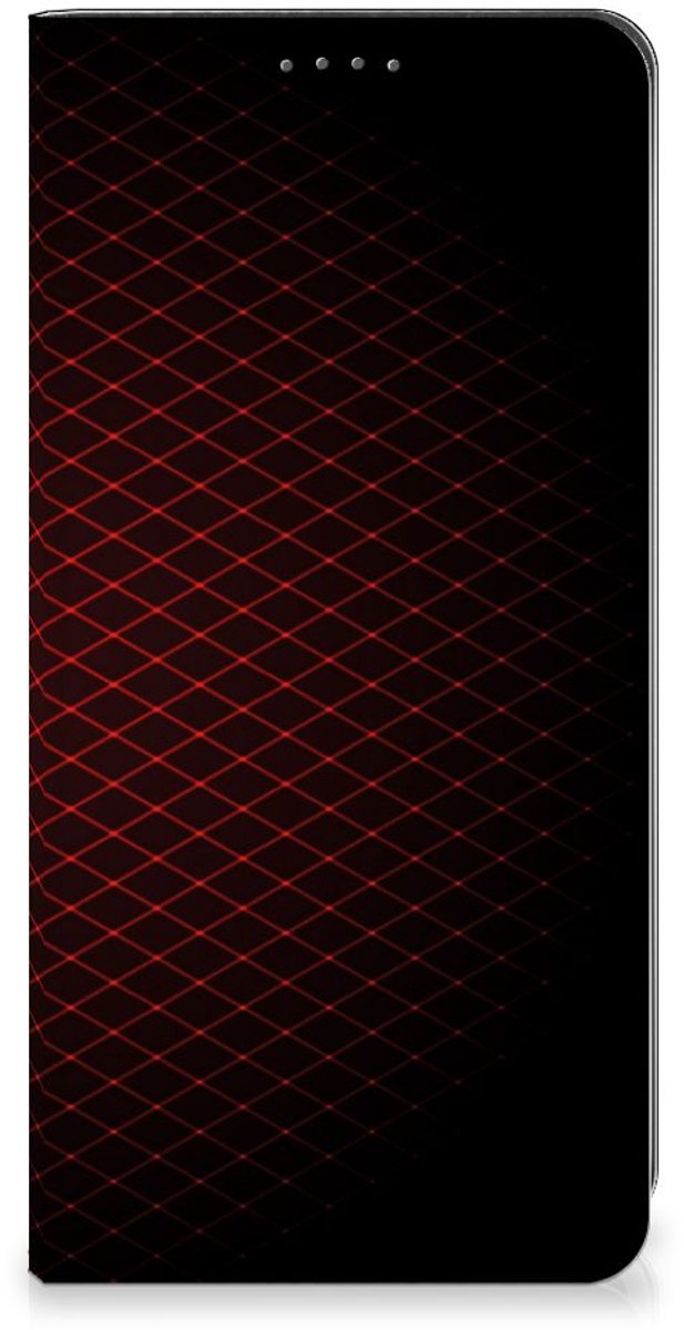 Google Pixel 8A Hoesje met Magneet Geruit Rood
