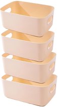 My Ninki ® Veelzijdige Kunststof Opbergmanden Set met Handgrepen voor Huis en Keukenorganisatie