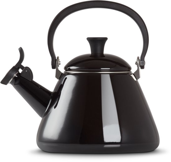 Bouilloire sifflante Le Creuset "Kone" en noir ébène 1,6 l