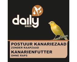DAILY BIRDS - POSTUUR KANARIEZAAD-20KG-ZONDER RAAPZAAD-KWEEK-GEEN KLEURPIGMENTERING