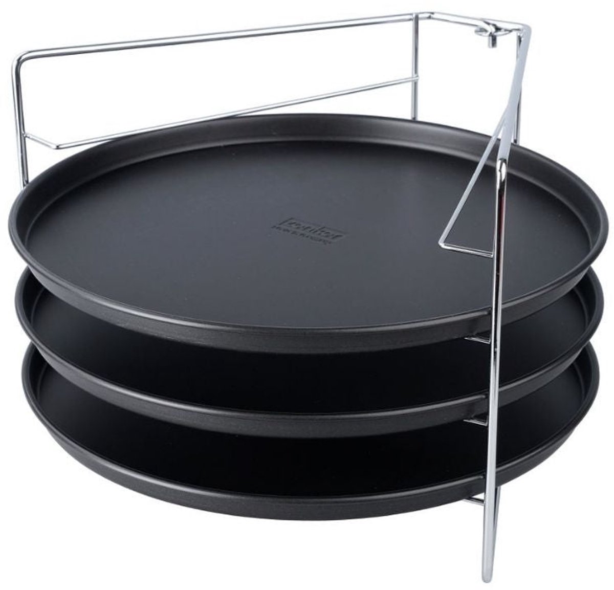 Set van 3 pizzaplaten en een stapelrooster 29 cm Zenker Special Countries