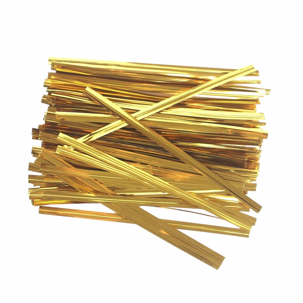 100x Cellofaan Puntzakken 25x13 cm - 100 Stuks Puntzak Doorzichtig - Traktatie Zak - Uitdeelzak - Snoepzak - Inclusief Sluitstrips Goud - 13x25 cm - 100 Stuks — afbeelding 7