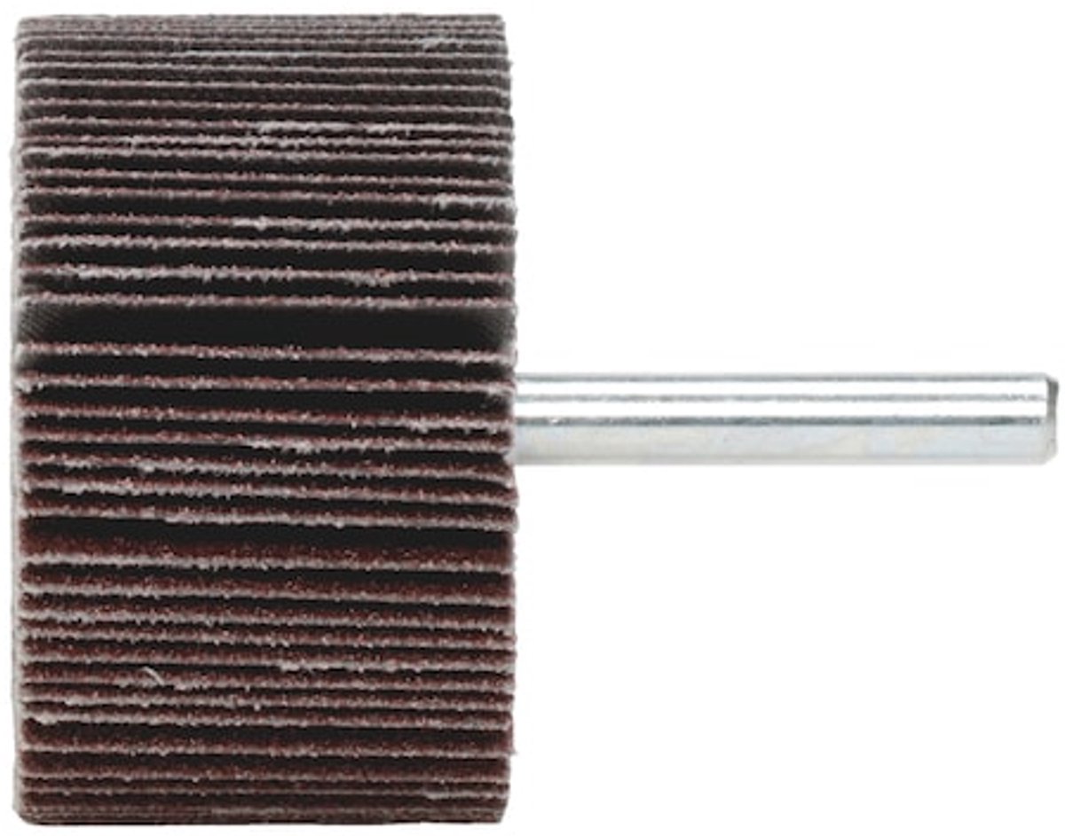 Wurth - Lamellenschuurrol, normaalkorund - Lamellenschuurrrol op stift, aluminium oxide - x 5 st - Korrel 80 Type