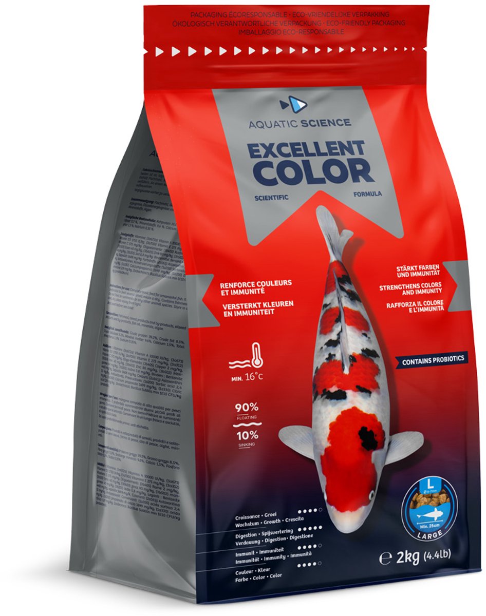 Aquatic Science Excellent Color Large 2kg Floating Koivoer visvoer vijvervoer Ichifood