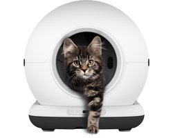 Automatische Kattenbak - Zelfreinigende Kattenbak - Inclusief App - Met kattenbakmat en 3 rollen opvangzakjes - 82L XXL- Zedar K1200