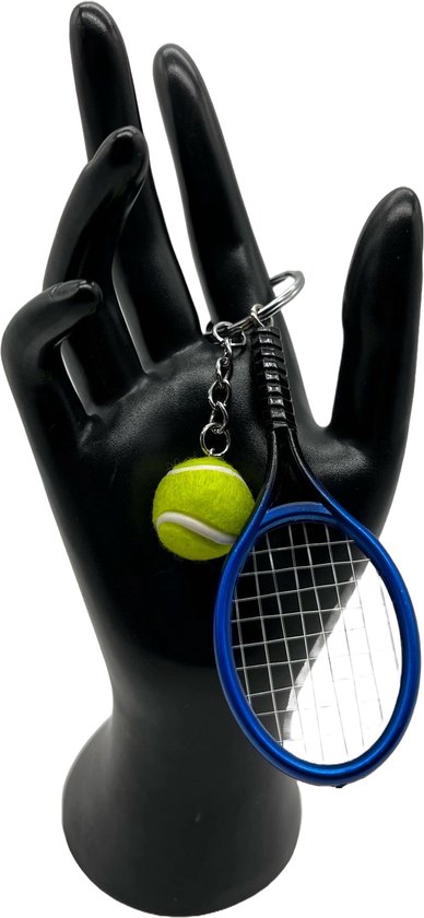 Tennisbal sleutelhanger gekleurd met logo | AtmR Gifts