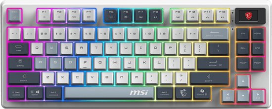MSI FORGE GK600 TKL SKY US - Gaming Keyboard - Mechanical Linear Switches - RGB LED