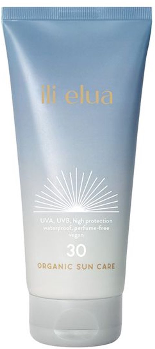 Ili Elua Minerale Zonnebrandcrème SPF 30 – Waterbestendig, Vegan & Parfumvrij – Voor Gezicht & Lichaam – Geschikt voor de Gevoelige Huid