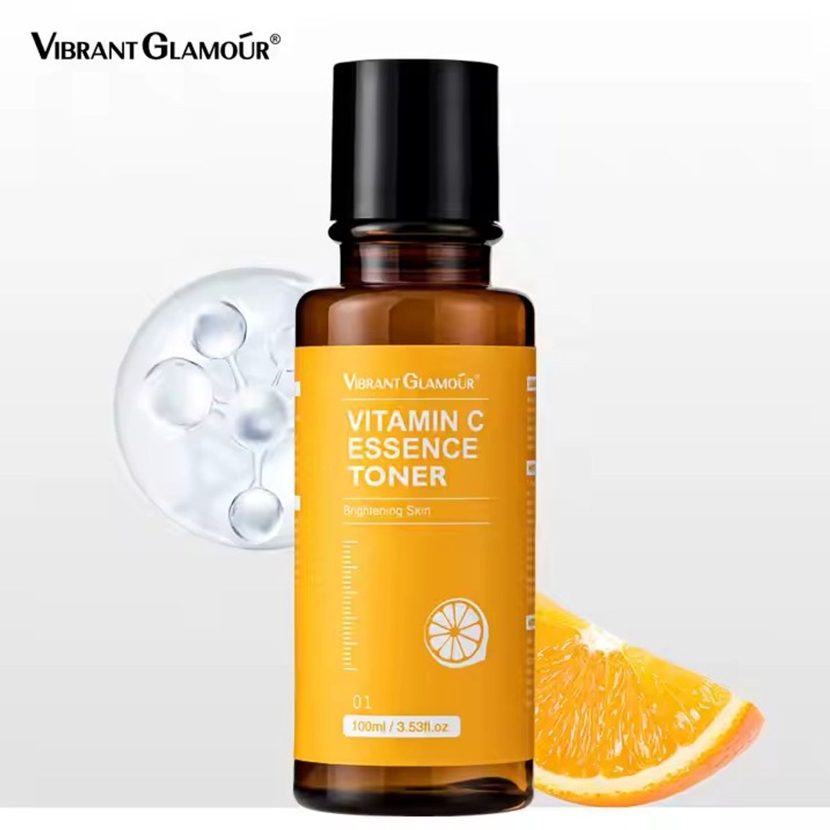 VIBRANT GLAMOUR – Vitamine C Toner – Tegen Pigmentvlekken & Rimpels – Hydraterend & Anti-Aging – Stralende Huid & Egalere Teint