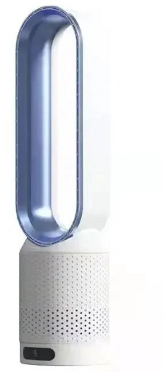 Boleen - Designer Fan - Ventilatoren - Ventilator Staand - Bladloos - Geluids Arm - Met Afstands Bediening - Intiligent - Ideal voor in de Woonkamer - Blauw