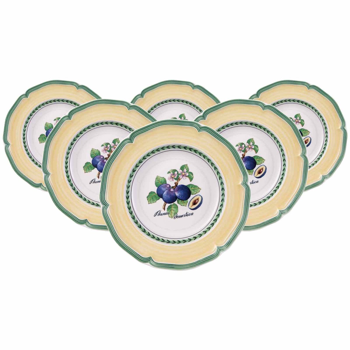 Suppenteller French Garden Valence ø 22,8 cm Set van 6
