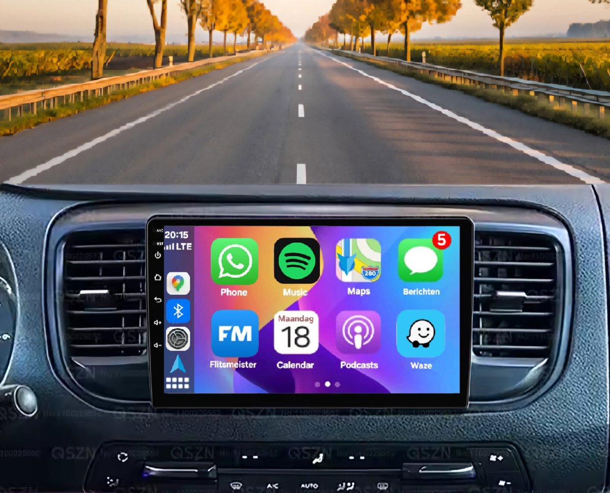 Autoradio 2/32GB met Carplay en Android auto | Geschikt voor Peugeot Expert 3, Citroen Jumpy, Spacetourer, Toyota Proace, Opel Vivaro, Fiat Scudo 2016-2023 | Radio scherm met Navigatie | 2016 2017 2018 2019 2020 2021 2022 2023 | MDZ MDY