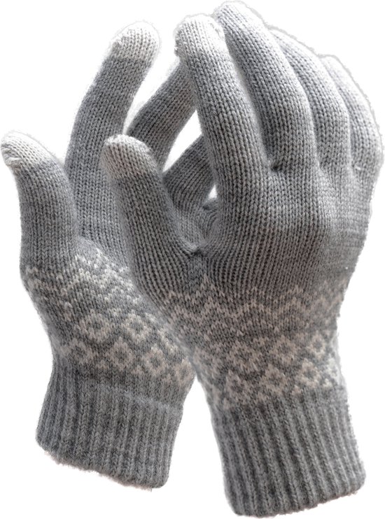 R2B touchscreen handschoenen S/M – grijs – unisex – Brugge