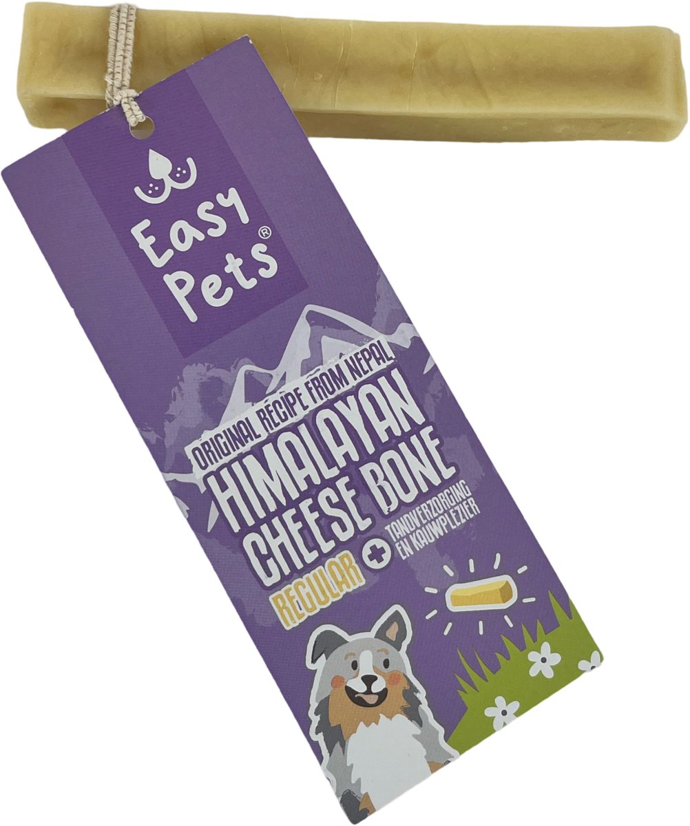 Easypets Kauwsnack - Himalayan Cheese Bone Regular M - 100% Natuurlijk, Hypoallergeen, 65g