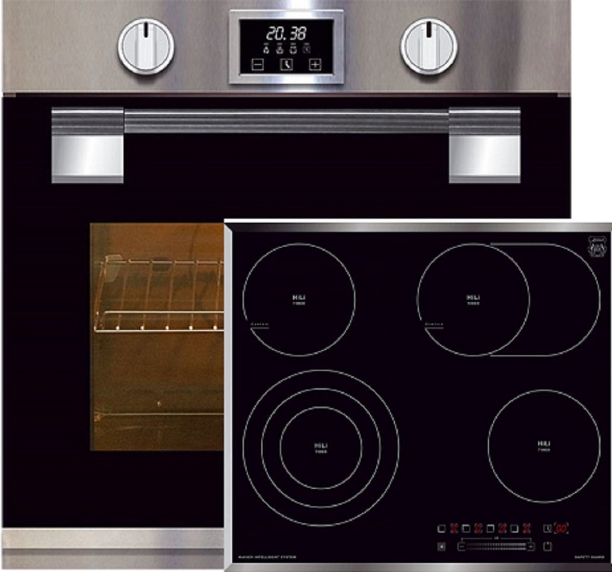 Kaiser - pyrolytische oven - EH 6337 - inbouwoven - Elektrische kookplaat - KCT 6715 F - kookplaat - automatisch braden - massief metaal - 79L