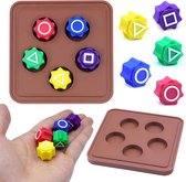 WiebelTandje Spel Gonggi Koreaans Familie Spel met XL Stenen Dobbelspel – Gong-Gi Squid Populair Motoriek Spel Behendigheid 5 Stenen – Compact & Draagbaar met Houder – Buitenspeelgoed Kinderen & Volwassenen – Reflex & Coördinatie Game – Reis Spel