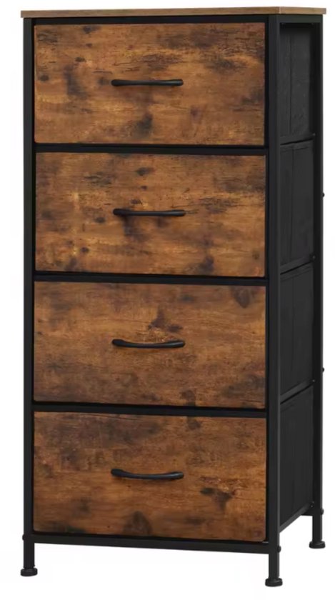 Vida Designs Groene ladekast - moderne houten opbergkast