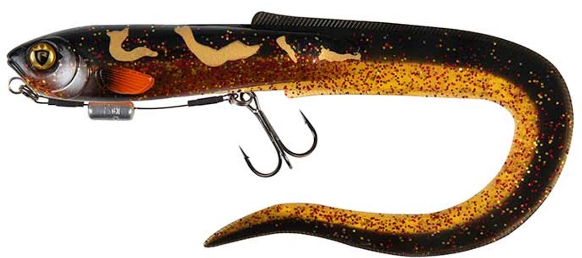 Fox Rage Slick Eel Loaded 28cm/11"" Size 1/0 - Burbot