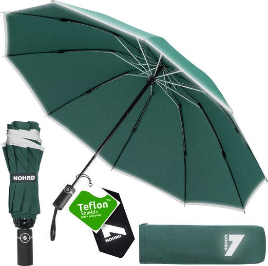 Parapluie 3 plis NOHRD® - Vert foncé