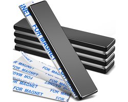 BOTC Super Magneten - BlokMagneten - 5 delig - 6x1cm - Neodymium - Zwart