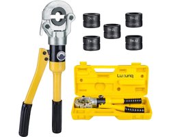 Luxuriq® Perstang - TH Set - Krimptang - Perstang voor persfitting - Perstang Waterleiding - Perstang Henco - Met Persbekken TH16 - TH20 - TH25 - TH26 - TH32 - Hydraulische - Roteerbaar 360 graden