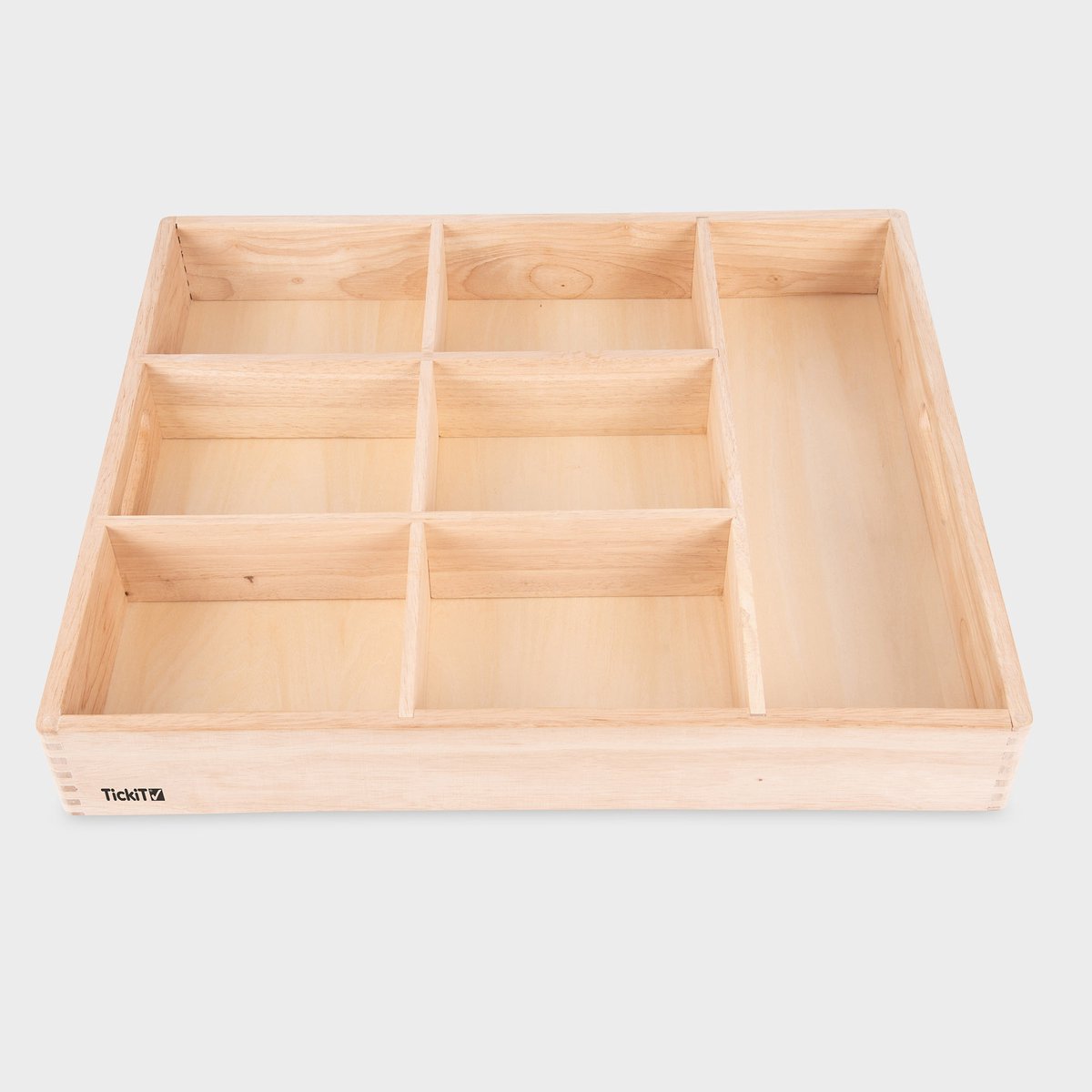 tickit® Houten Sorteerbak (7 compartimenten)