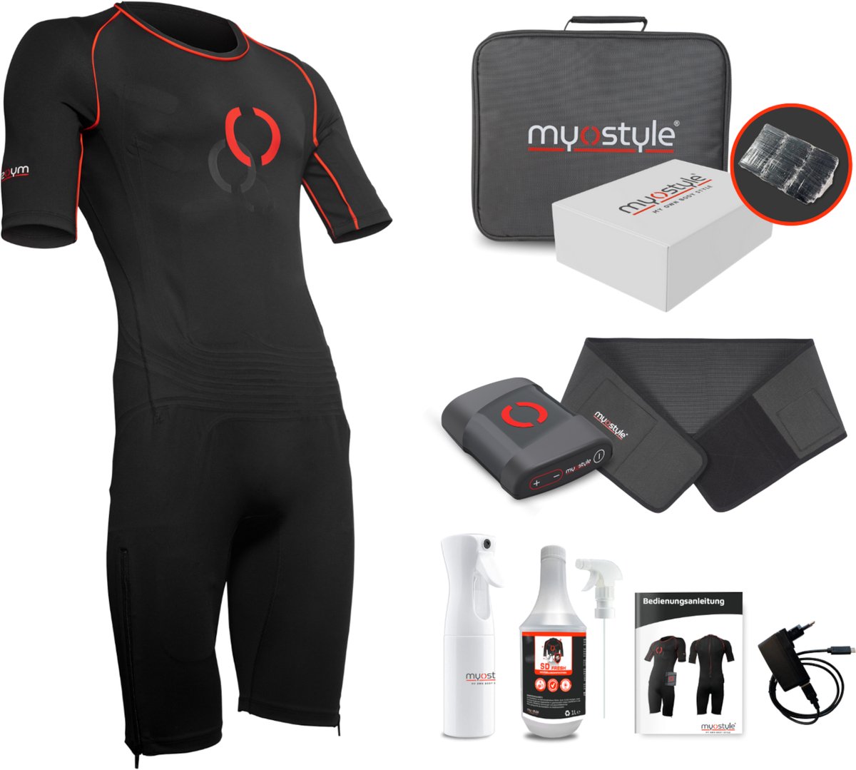 Myostyle Spierstimulator Complete EMS-Trainingsset L Heren