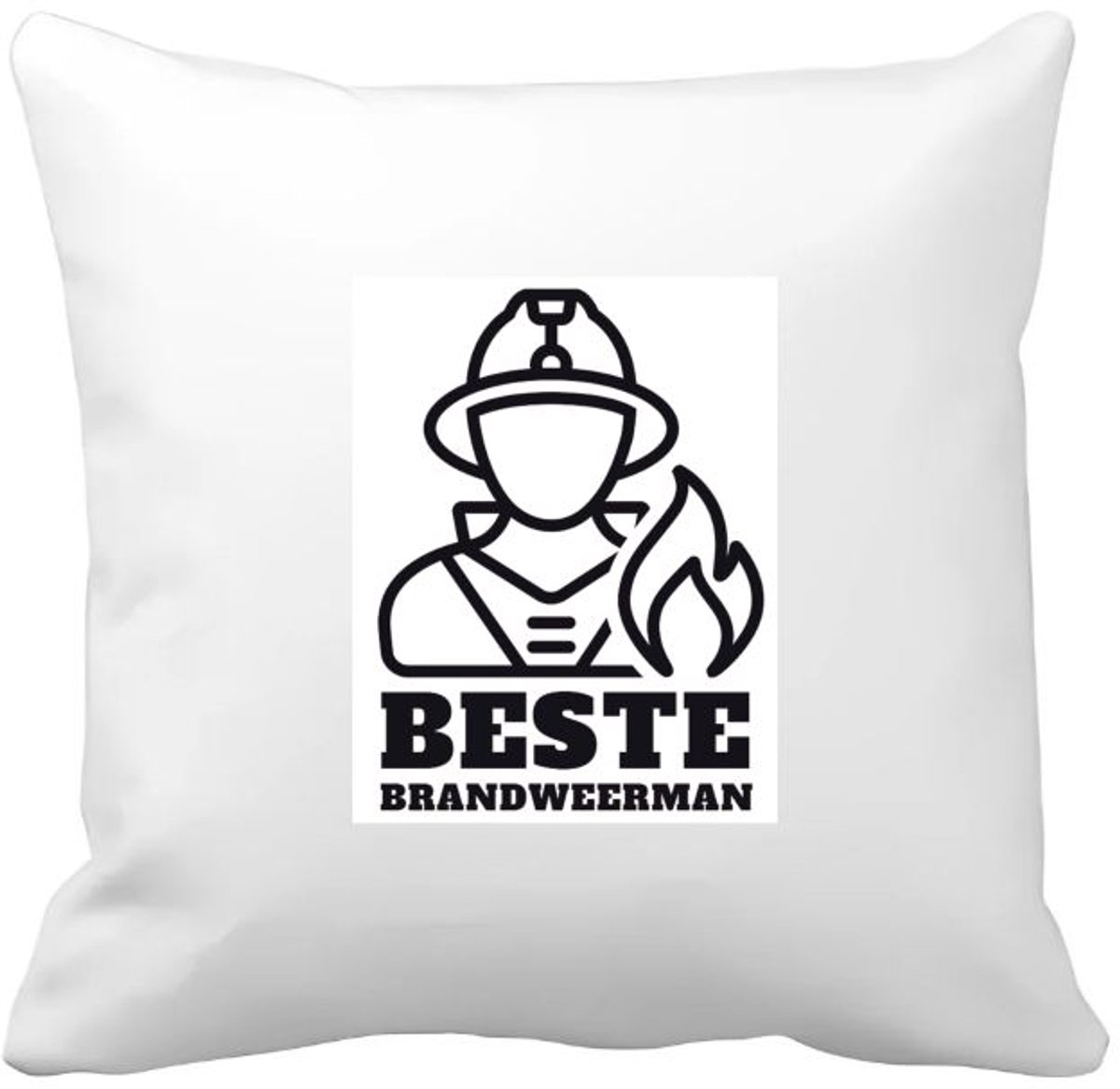 Akyol - beste brandweerman Kussen hoes - Beste brandweerman - collega - cadeau - 40 bij 40 cm