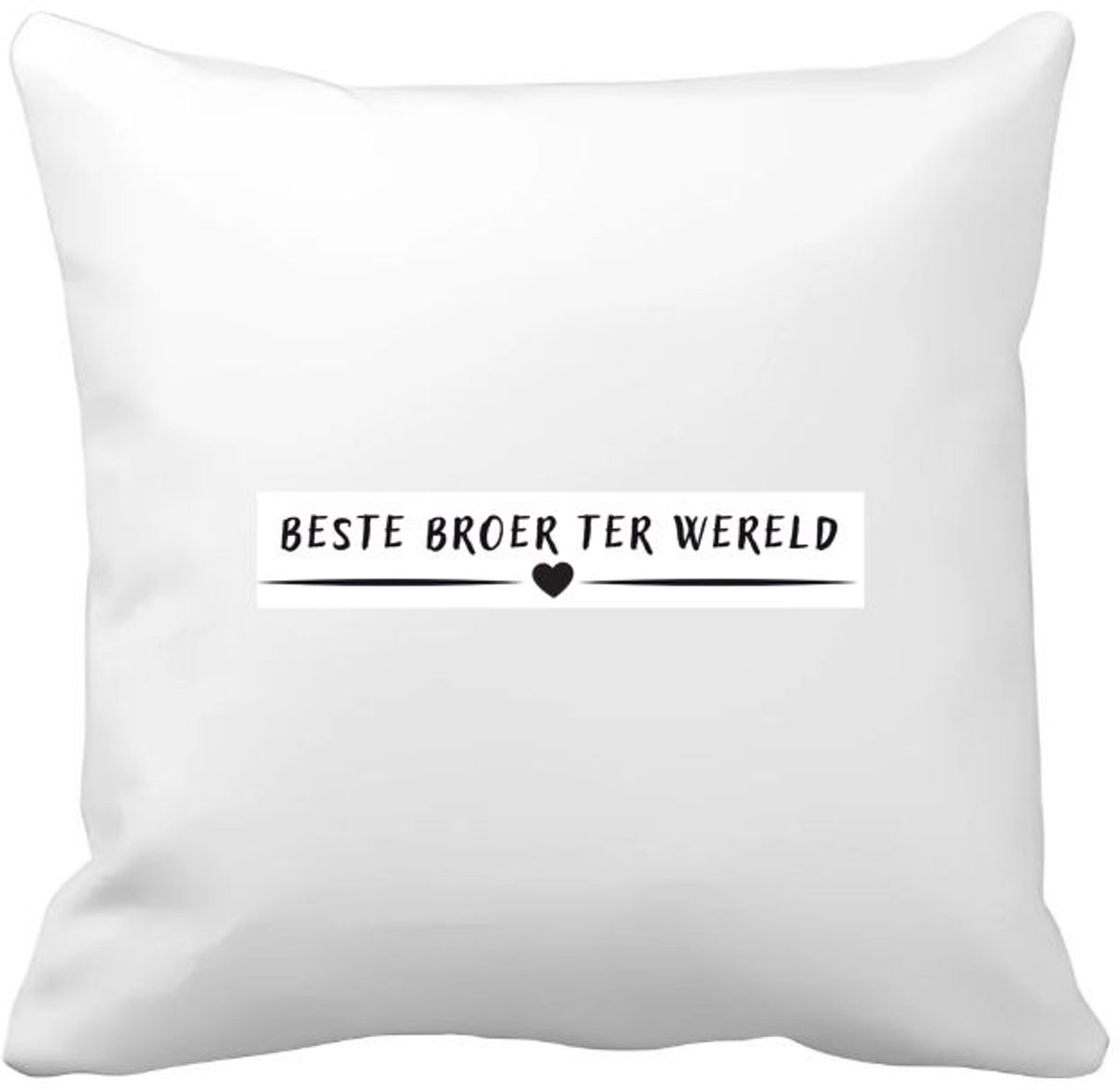 Akyol beste broer ter wereld Kussen hoes - Broer - brother - leuk cadeau voor je broer - 40 bij 40 cm Multicolor
