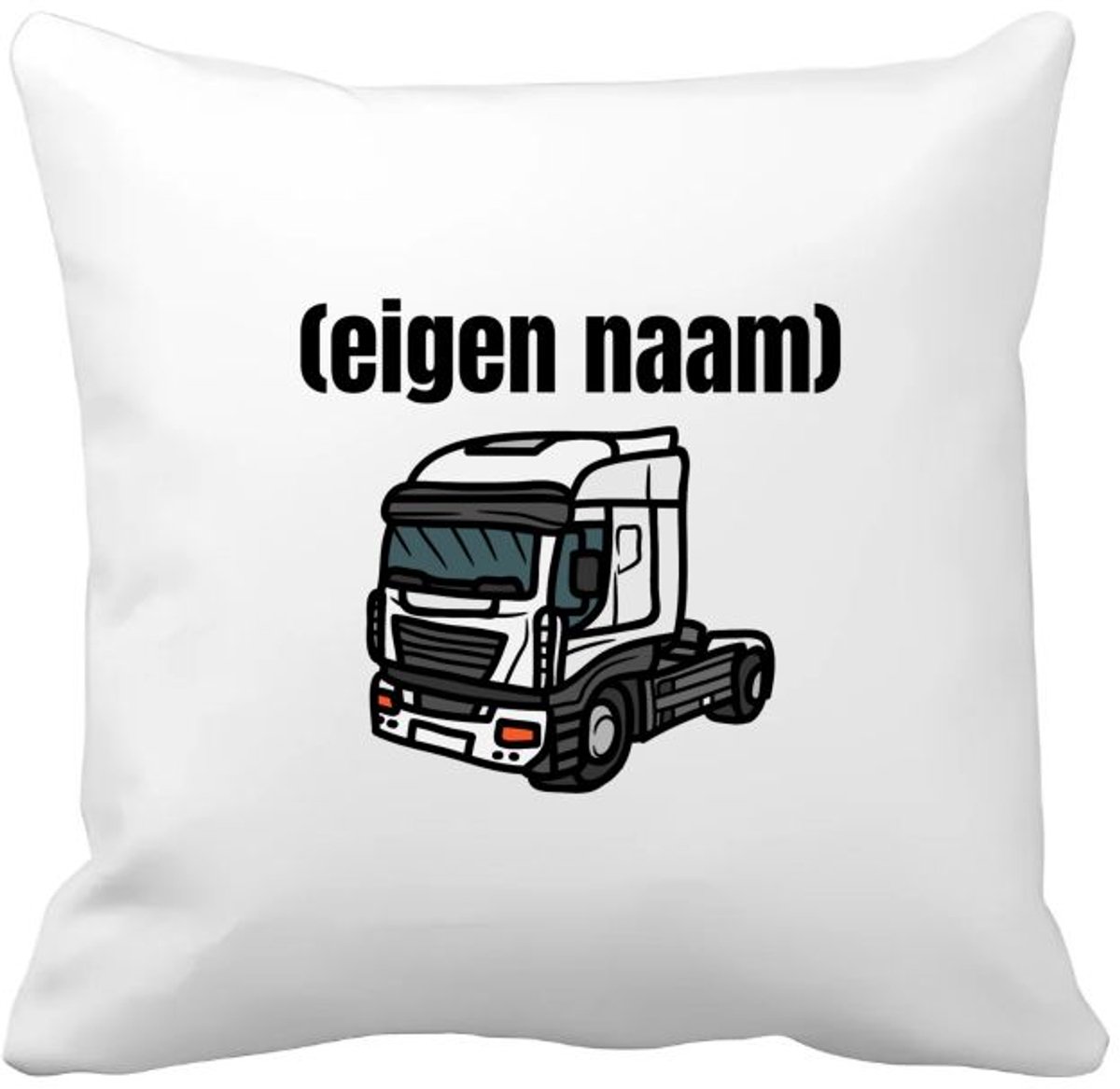 Akyol vrachtwagen kop stuk met eigen naam Kussen hoes - Vrachtwagen chauffeur - vrachtauto chauffeurs - iemand die houdt van vrachtwagens - verjaardag - cadeau - kado - geschenk - 40 bij 40 cm Multicolor