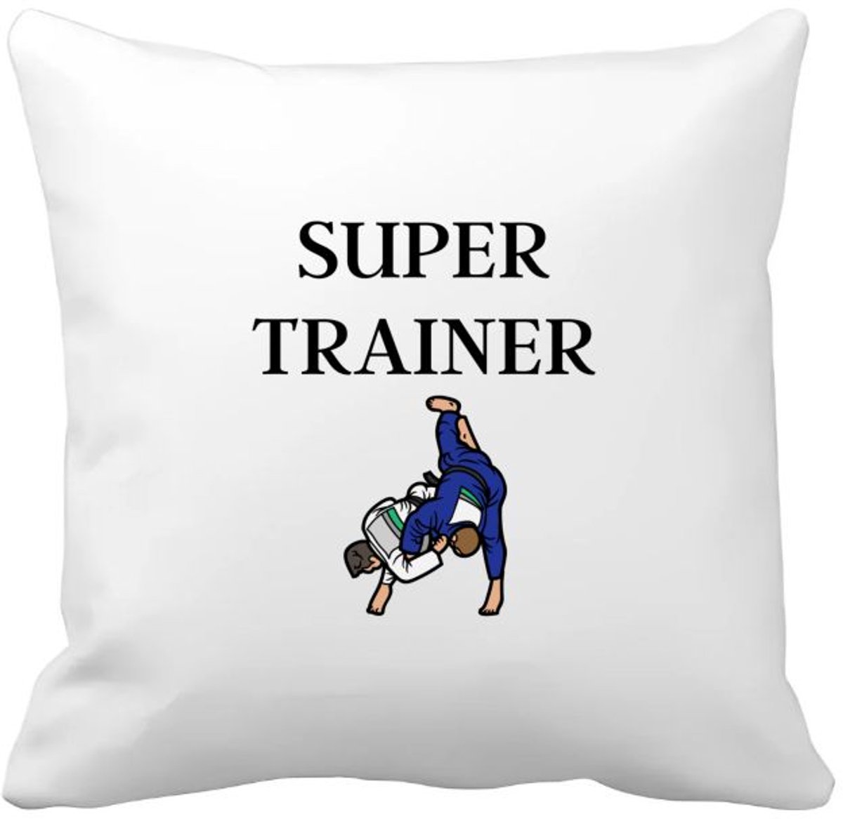 Akyol super trainer Kussen hoes - Sport - coach - judo - trainer - geschenk - verjaardag - love gift - 40 bij 40 cm Multicolor
