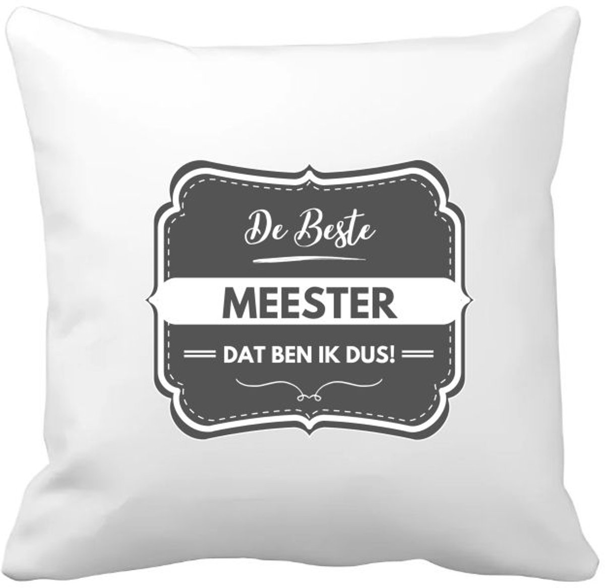 Akyol de beste meester Kussen hoes - Meester - geweldige meester - school - verjaardagscadeau - afscheidscadeau - kado - 40 bij 40 cm Multicolor