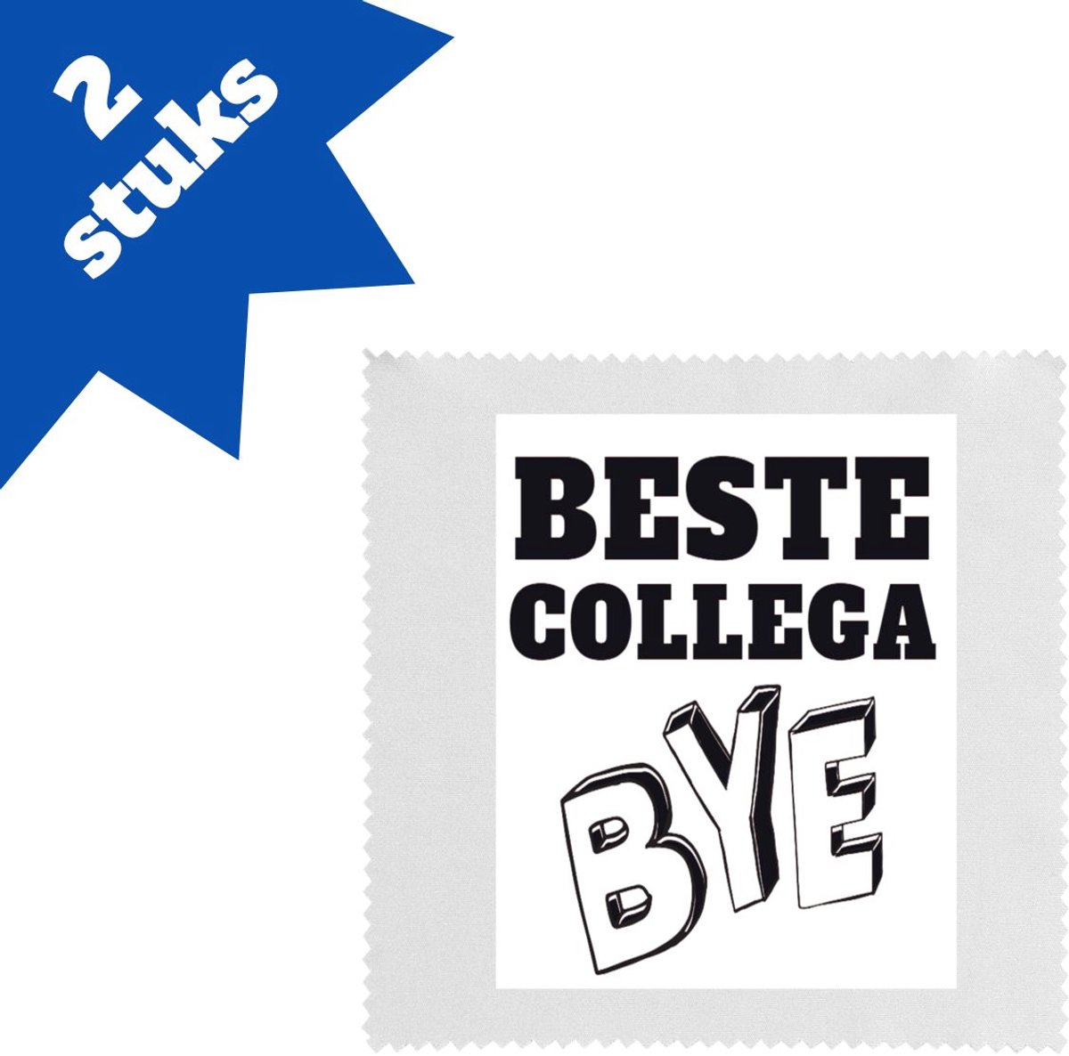 Akyol - beste collega brillendoekjes - Beste brandweerman - teamgenoot - afscheid - 17,8 bij 17,8 cm - 2 stuks