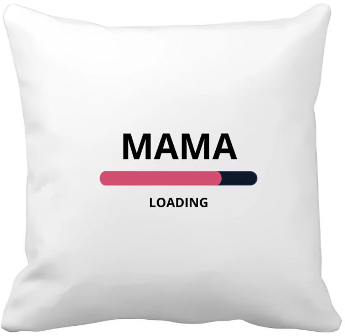 Akyol mama loading Kussen hoes - Moeder - ochtendkoffie laden - moeder cadeautjes - moederdag - verjaardagscadeau - verjaardag - cadeau - geschenk - kado - gift - moeder artikelen - 40 bij 40 cm Multicolor