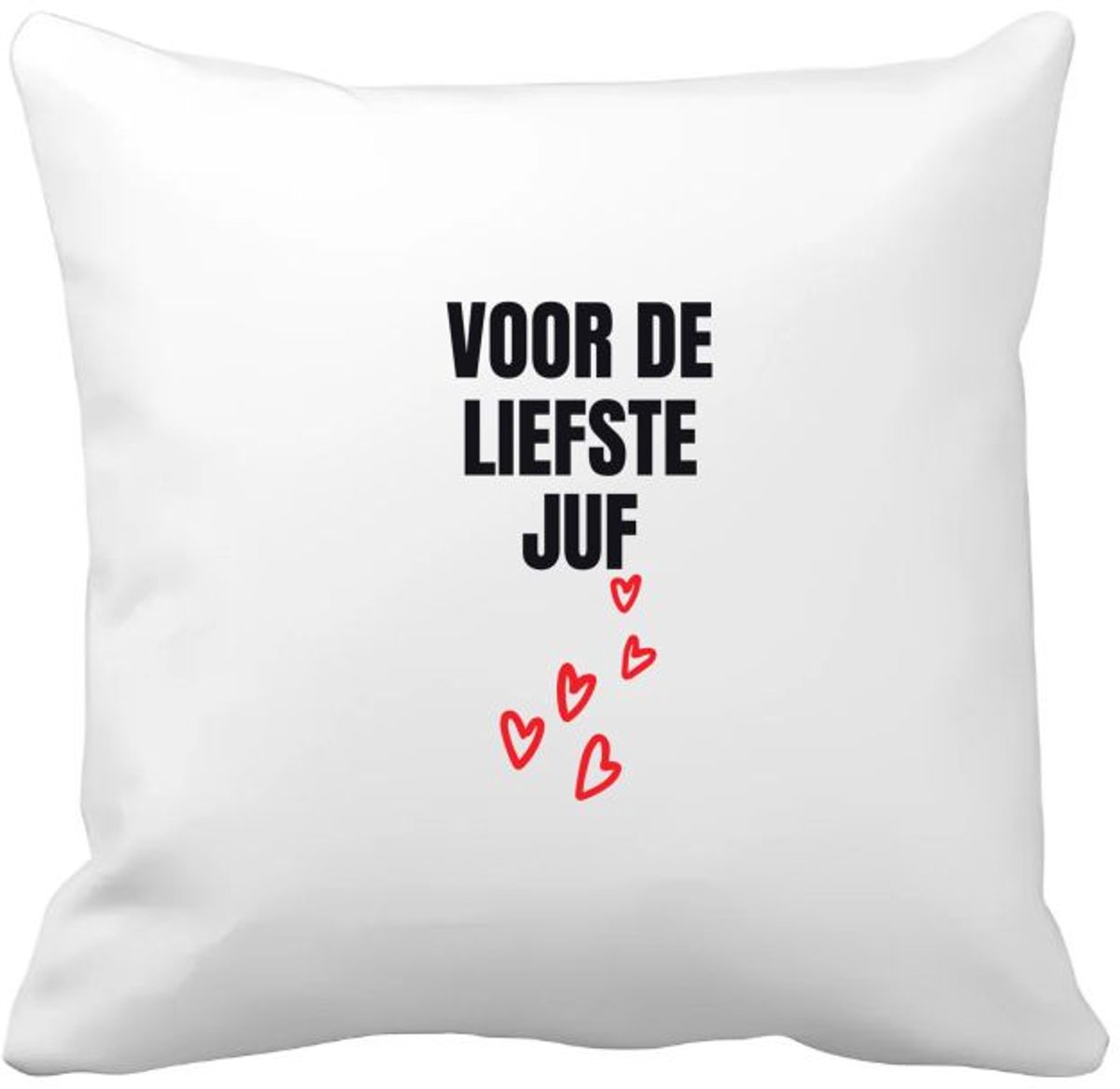 Akyol voor de liefste juf Kussen hoes - Juf - cadeau juf - cadeau - bedankje juf - juffendag - lerares - 40 bij 40 cm Multicolor