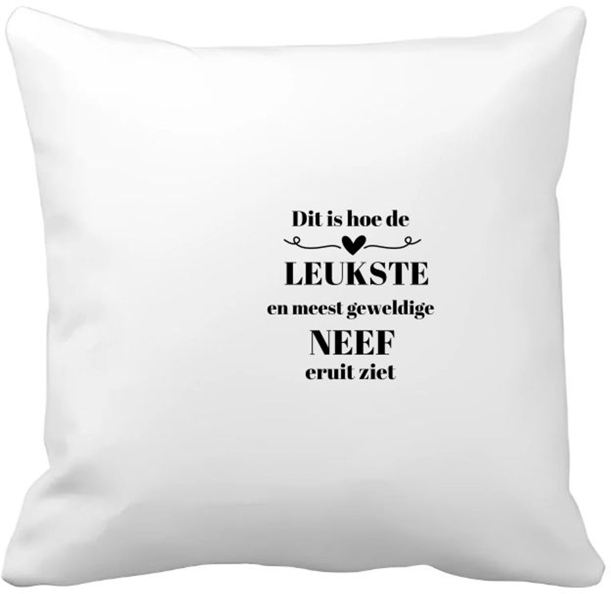 Akyol dit is hoe de leukste en meest geweldige neef eruit ziet Kussen hoes - Neef - meest leukste neef - verjaardag - cadeautje voor neef - neef artikelen - kado - geschenk - 40 bij 40 cm Multicolor