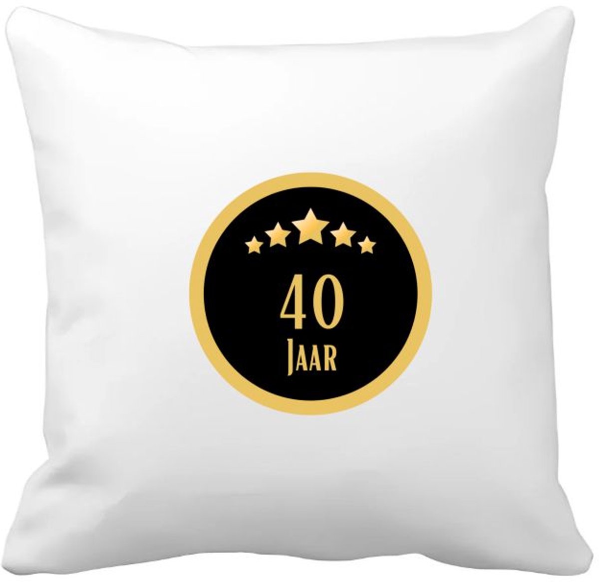 Akyol 40 jaar Kussen hoes - Hoera 40 jaar - iemand die 40 jaar is geworden of 40 jaar lang een relatie hebben of getrouwd zijn - verjaardagscadeau - verjaardag - cadeau - kado - geschenk - gift - relatie - trouwdag - jubileum - 40 bij 40 cm Multicolor