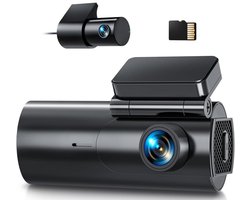 ApexArte® Dashcam voor Auto - Dualdashcam Voor en Achter - Full HD - Zwart